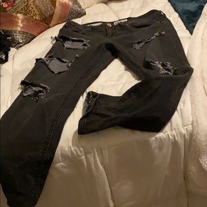 Ripped black jeans